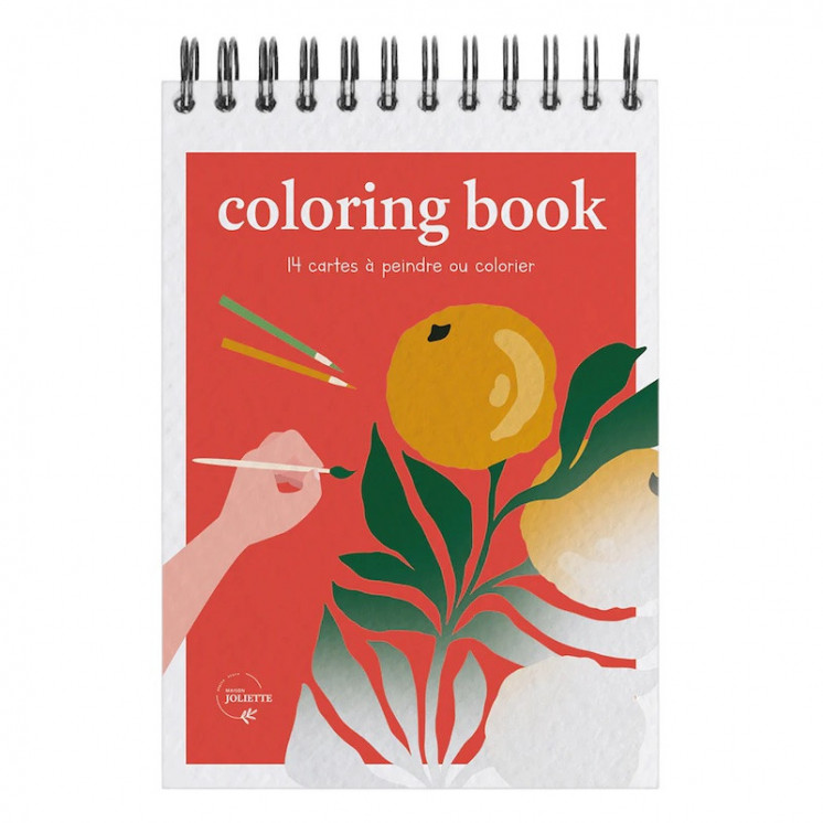Couverture du carnet de coloriage Tropical, format A6