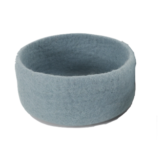 Panier en laine coloris bleu ciel, moyen format Gry & Sif