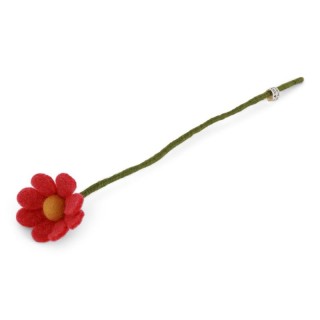 Anémone en laine rose pastèque Gry & Sif