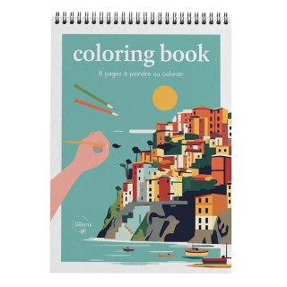 Carnet de coloriage format A4 : Voyage, voyage