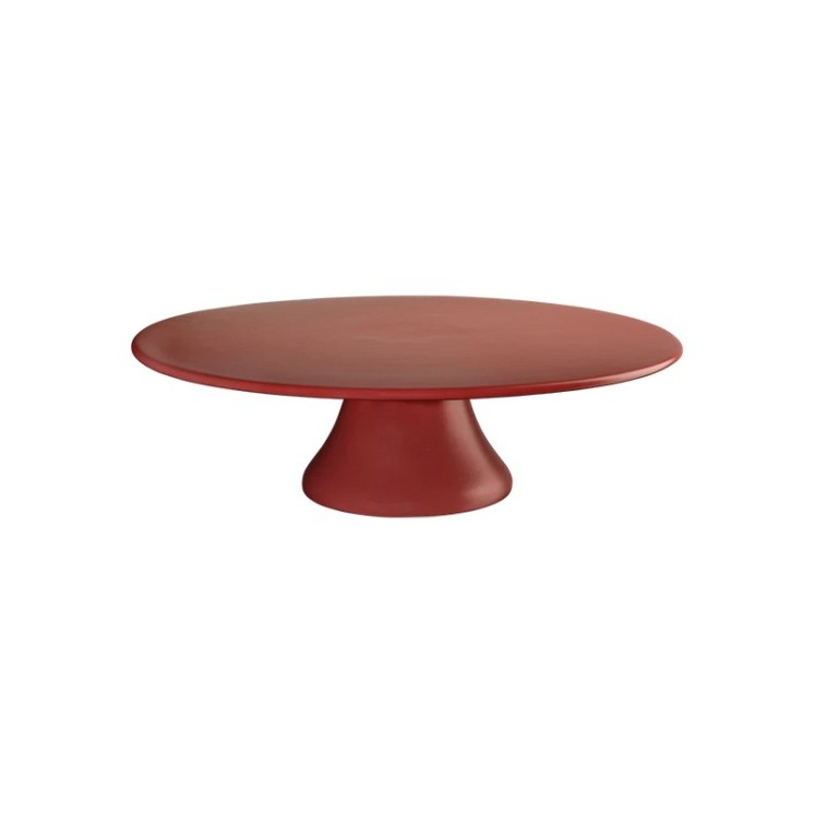 Plat à gateau rouge