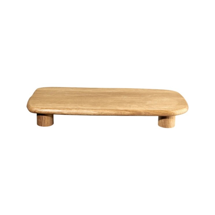 Plateau avec pieds en bois de chêne