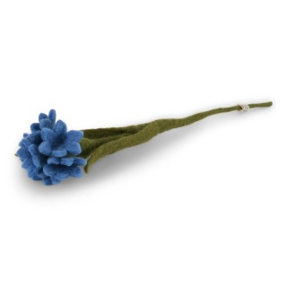 Bleuet en laine bleu