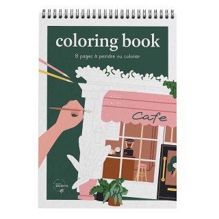 Carnet de coloriage Boutiques A4